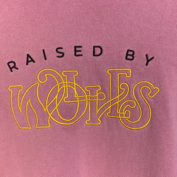 RAISED BY WOLVES Menthol Hoodie Mauve Men's Medium - Picture 4 of 7